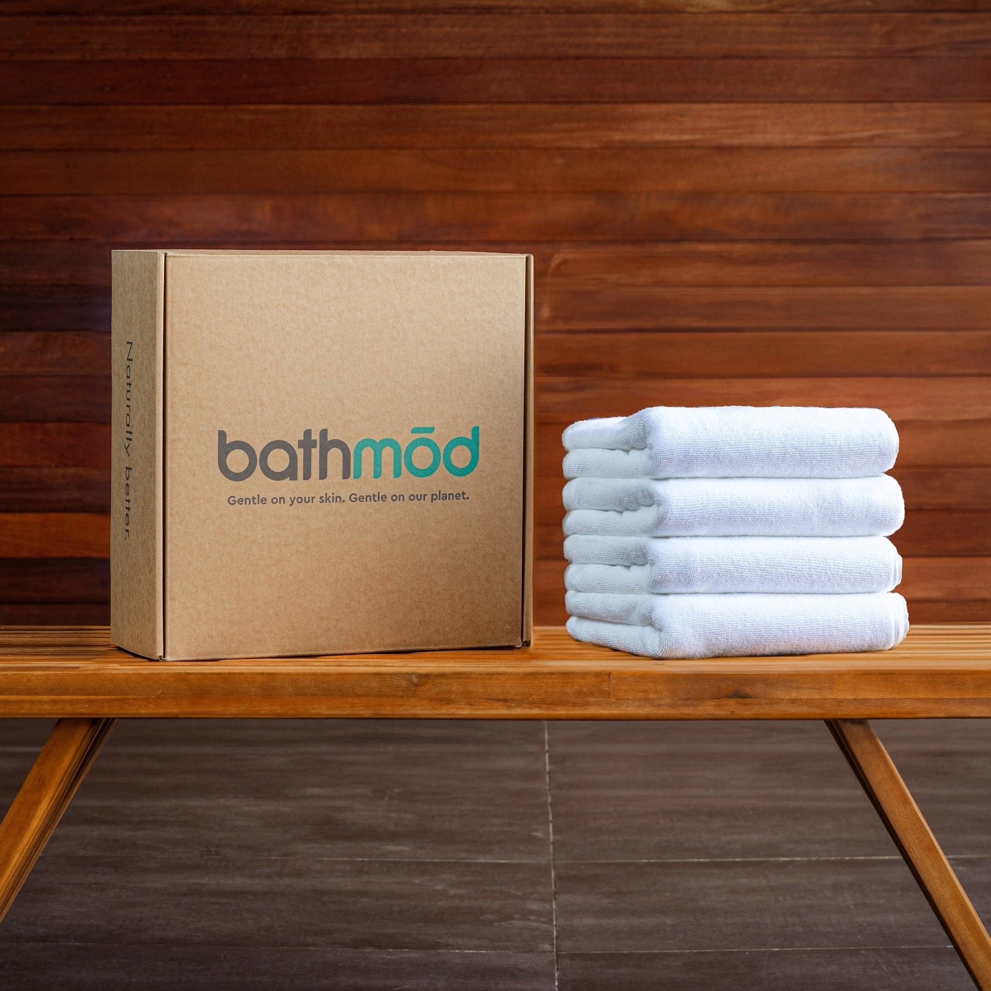 Four Pack GOTS Certified Organic Bath Mats - bathmōd®