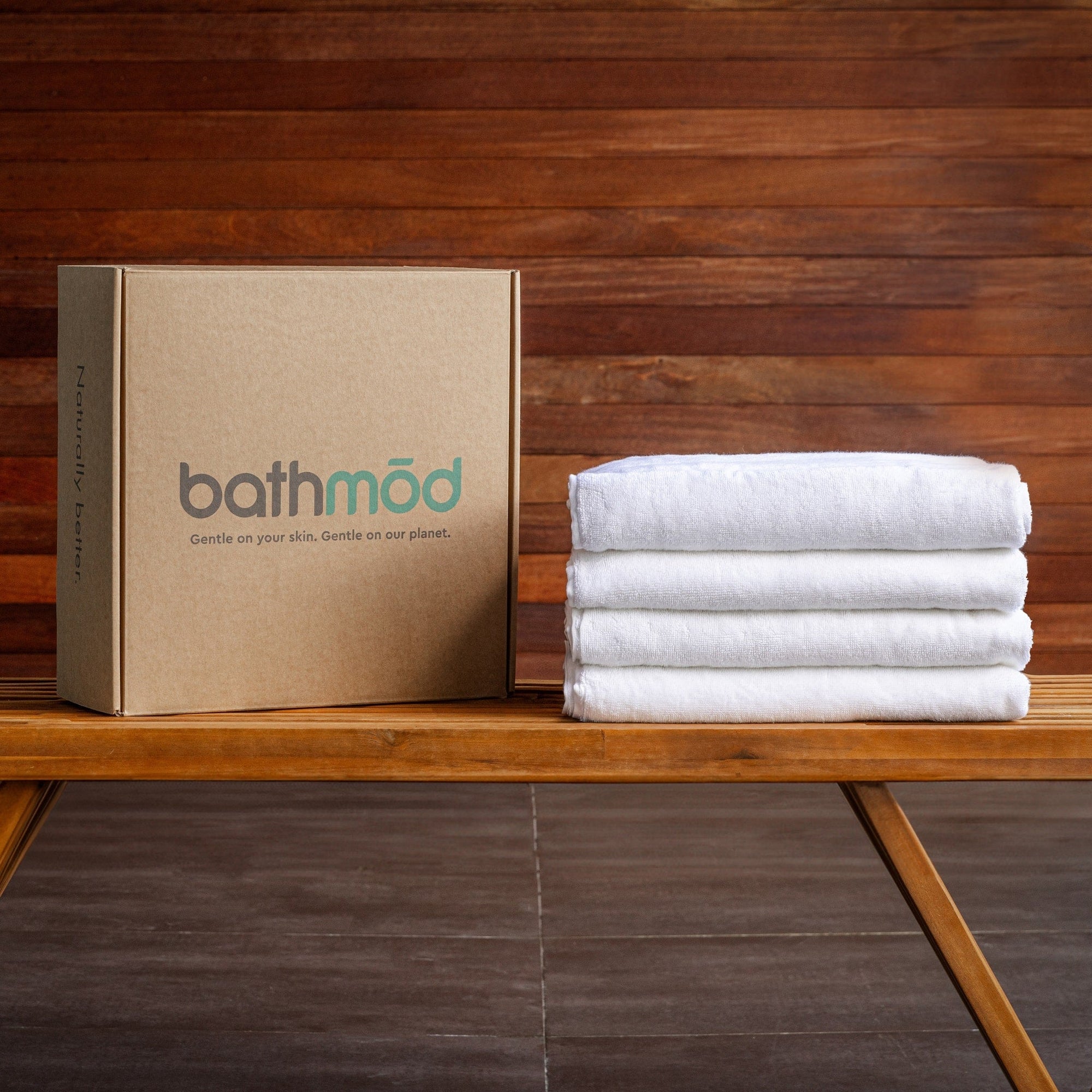 Four Pack GOTS Certified Organic Bath Towels - bathmōd®