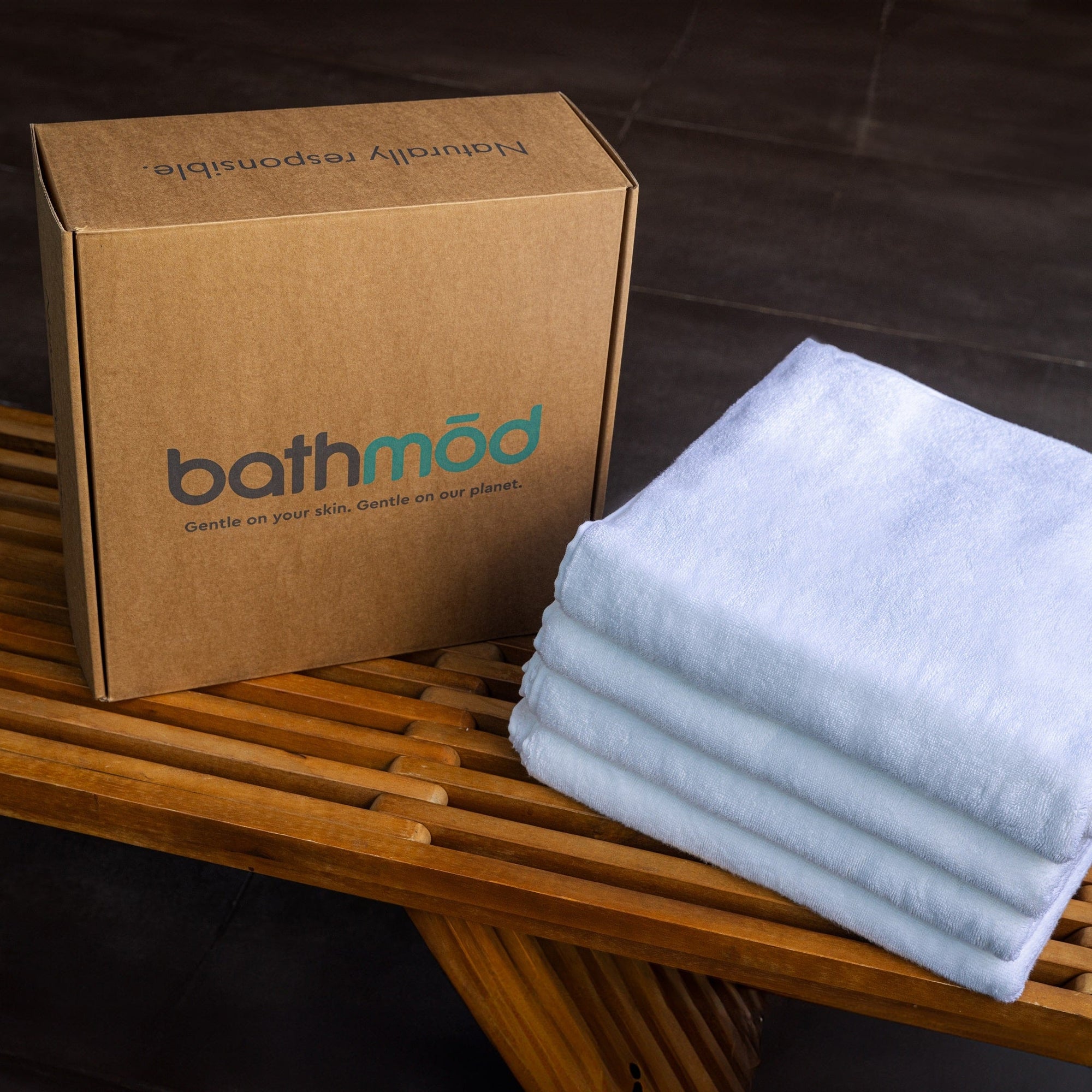 Four Pack GOTS Certified Organic Bath Towels - bathmōd®